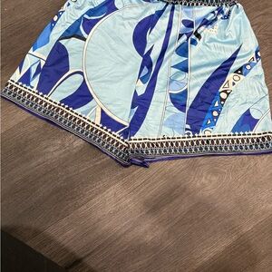 Blue Printed Women’s Shorts